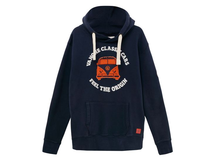 Van One Bulli Freundschaft Navy Orange Hoodie