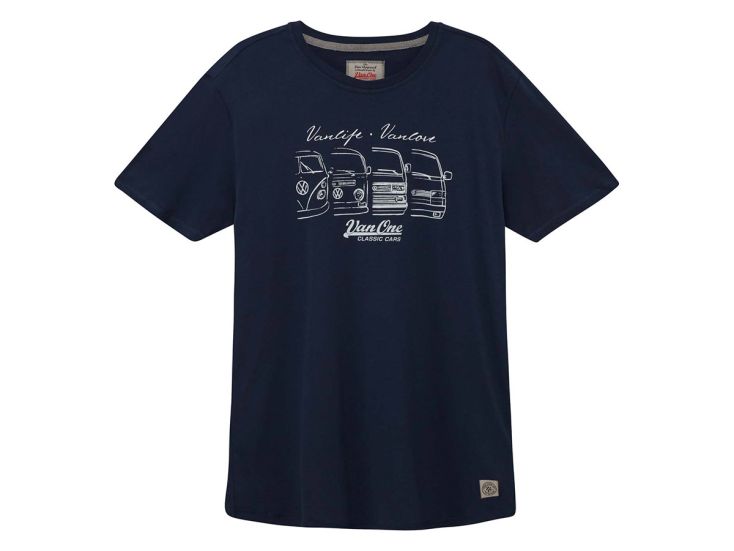 Van One We Are Family Navy White Herren T-Shirt