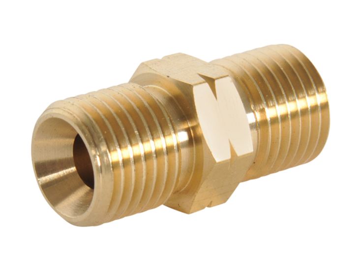 Obelink 1/4" Linksgewinde gerade Schlauchverbindung