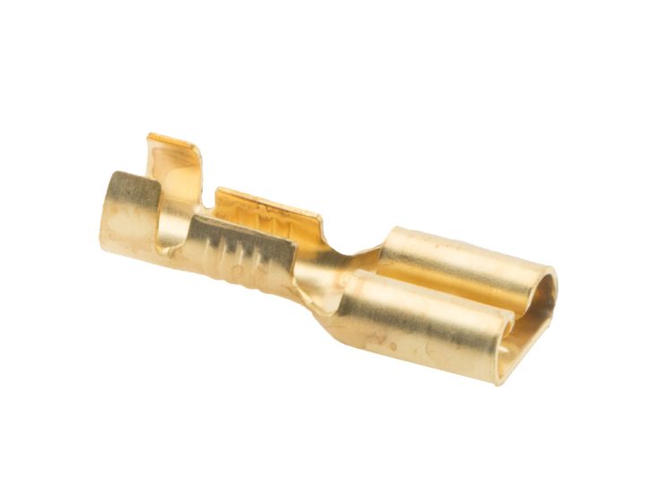 Flachsteckhhülse unsoliert 6,3 mm (10er Set)