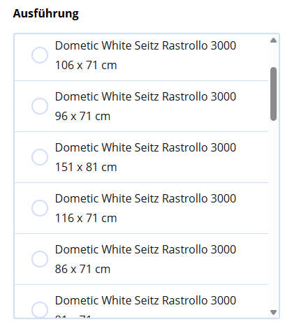 maße auswahl dometic seitz rastrollo